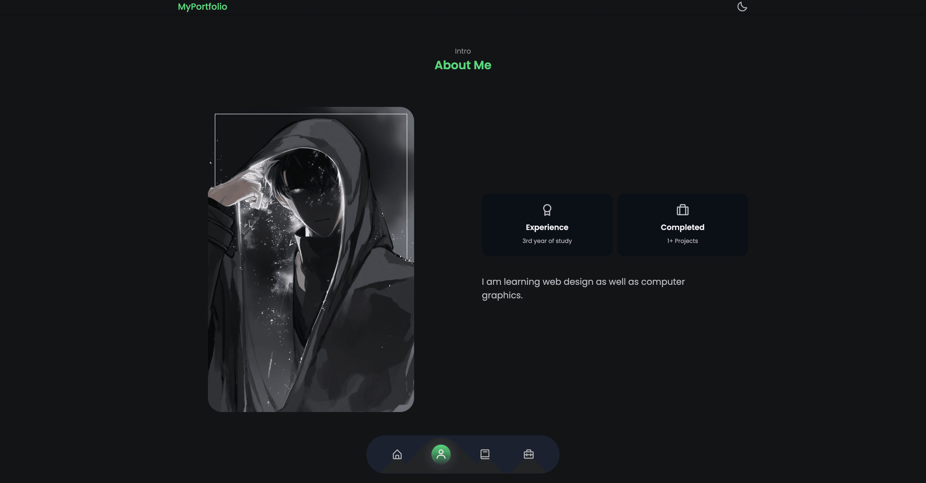 Portfolio Website screenshot 2