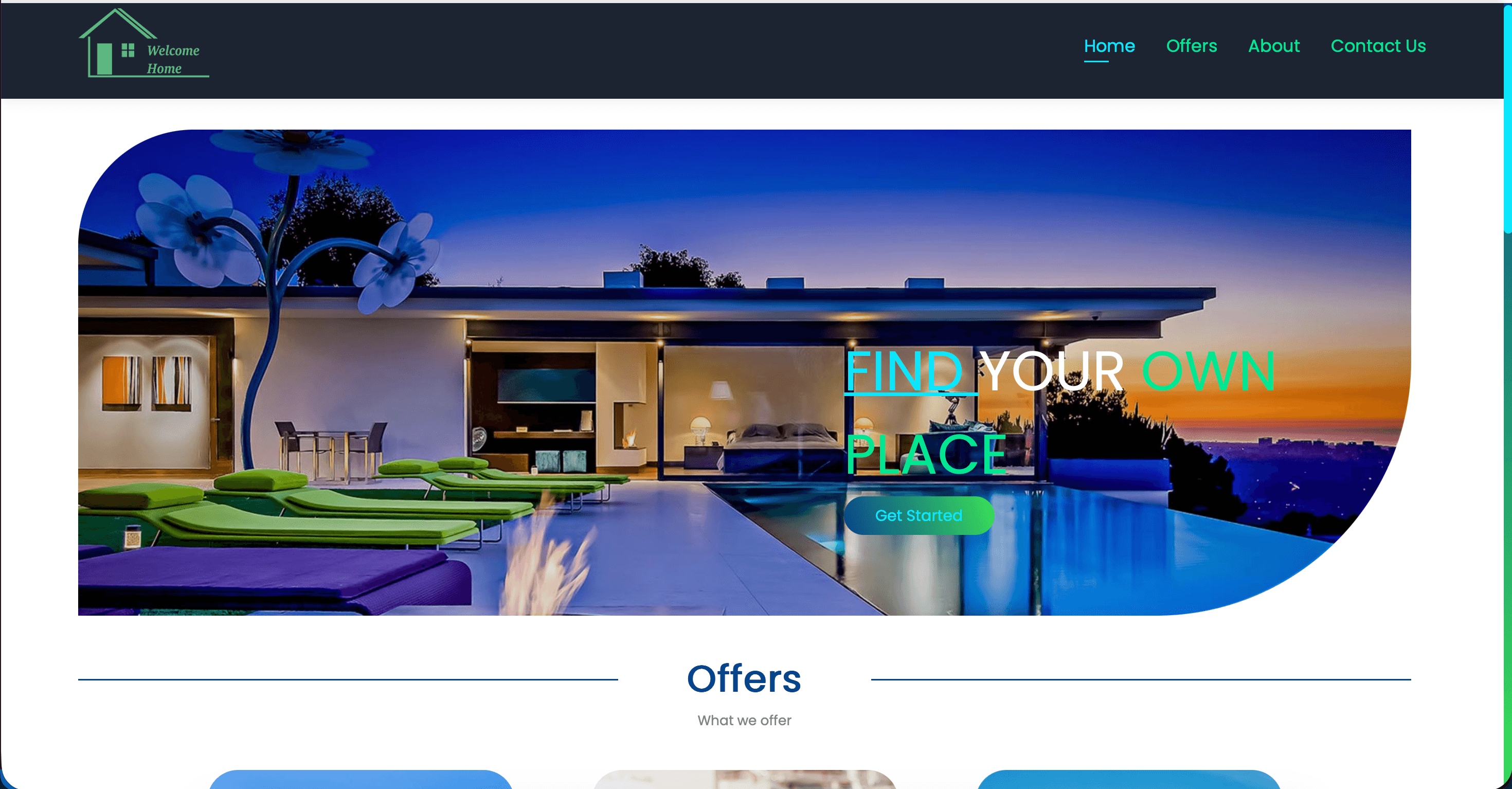 Welcome Home - Real Estate App