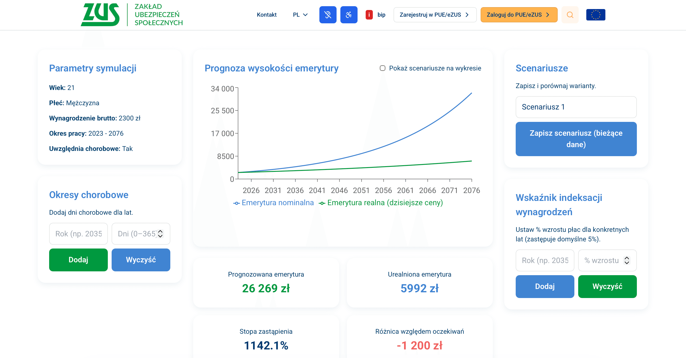 ZUSim - HackYeah 2025 screenshot 2